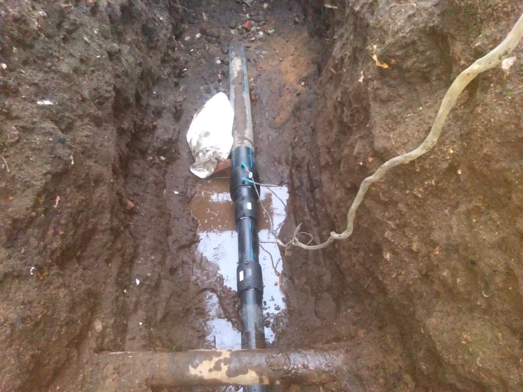 Врезка водопровода и сварка труб в г. Приморск