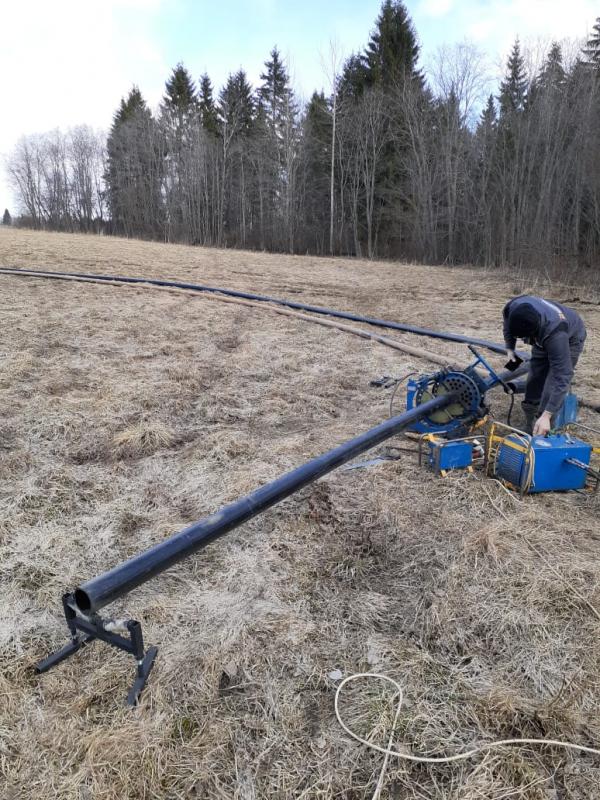 Сварка ПНД труб Д110 мм под прокол в Новгородской области