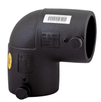 Электросварной отвод 90 градусов 90 мм ПЭ 100 SDR 11 Xinda