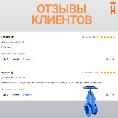 Задвижка фланцевая со штурвалом PN 16 DN 125