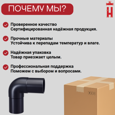 Отвод литой спигот 90 гр Д20 мм SDR11