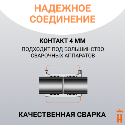 Муфта электросварная пнд с внутренней резьбой 50/1 1/2 SDR 11 ПЭ 100