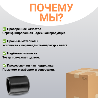 Заглушка литая Д110 SDR11 ПЭ100