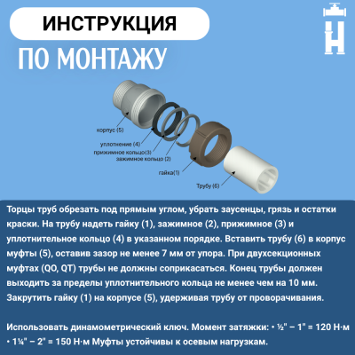 Муфта соединительная Gebo 1"