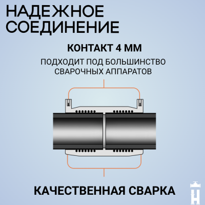Электросварной отвод 45 градусов 90 мм ПЭ 100 SDR 11 Иммид