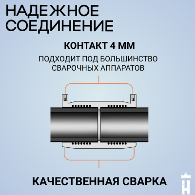 Электросварной отвод 45 градусов 160 мм ПЭ 100 SDR 11 Иммид