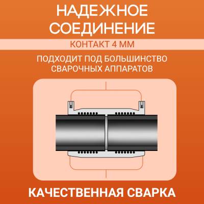 Муфта электросварная 400 мм SDR 11 ПЭ 100 EF