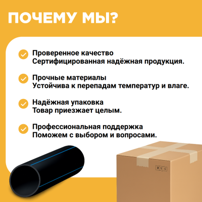 Водопроводная труба ПЭ100 SDR 11 d40Х3,7 PN16 бухта 50 м