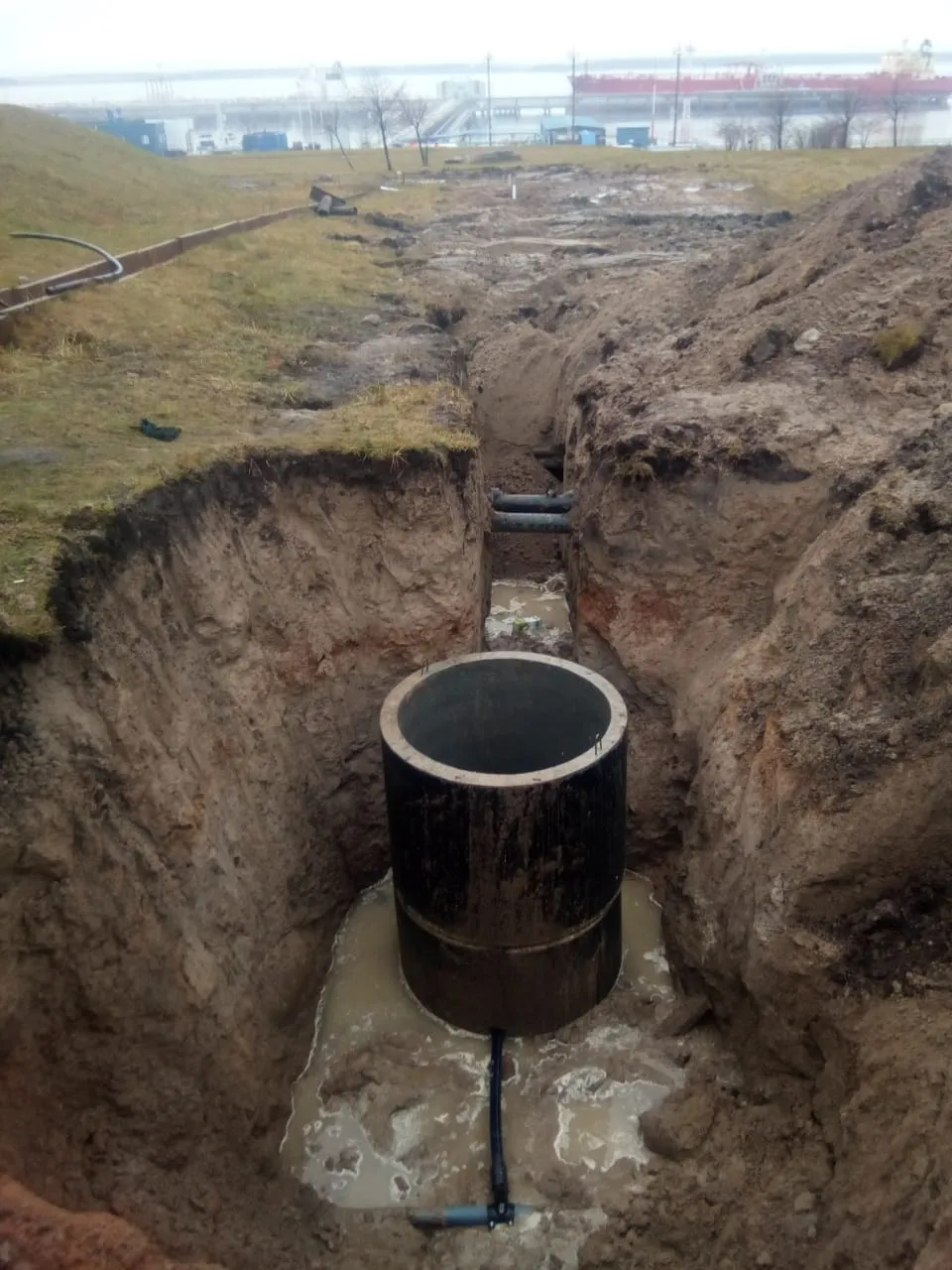 Врезка водопровода и сварка труб в г. Приморск — Наружные Трубопроводы